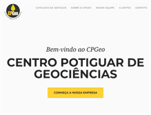 Tablet Screenshot of cpgeo.com